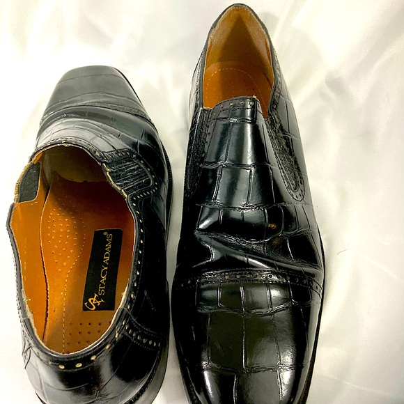 Stacy Adams Loafers, Size 11’ Men Dress Shoes, color jet black, main image 4